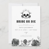 NOVA Skull Bride of Die Til Death Bachelorette Kaart (Voorkant)