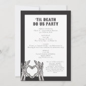 NOVA Skull Bride of Die Til Death Bachelorette Kaart (Achterkant)