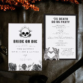 NOVA Skull Bride of Die Til Death Bachelorette Kaart