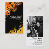 Nova Soul-muziek Visitekaartje (Voorkant / Achterkant)