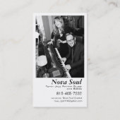 Nova Soul-muziek Visitekaartje (Achterkant)