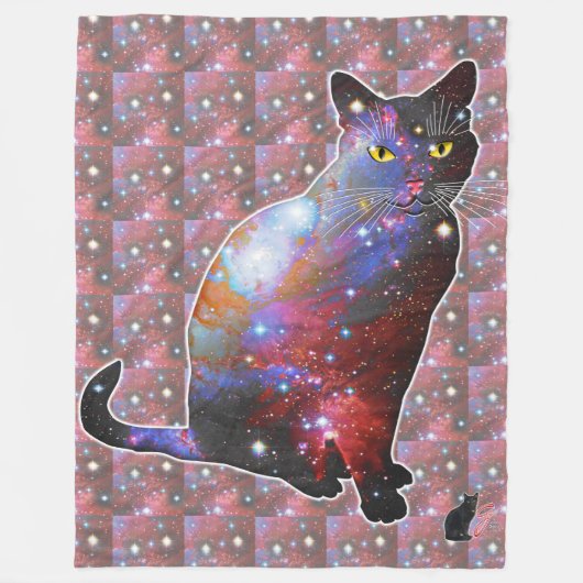 Nova Space in Cat Fleece Blanket (Voorkant)