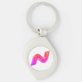 Nova speciale roze logo sleutelhanger (Voorkant)