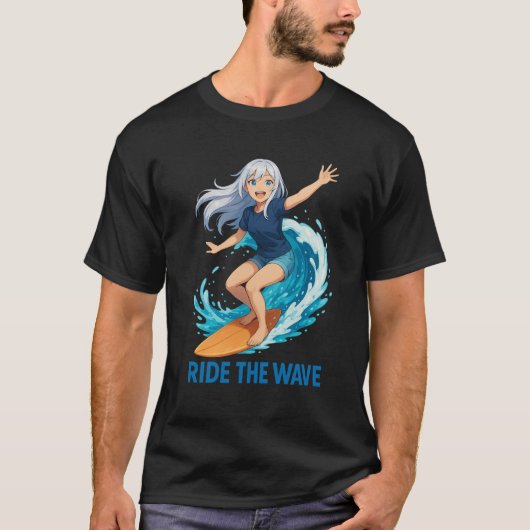 Nova T-shirt 'Ride the wave' (Voorkant)