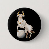 Nova Taurus Venus Zodiac Ronde Button 5,7 Cm (Voorkant)