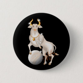 Nova Taurus Venus Zodiac Ronde Button 5,7 Cm