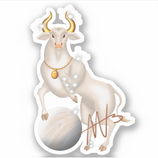Nova Taurus Venus Zodiac Sticker (Voorkant)