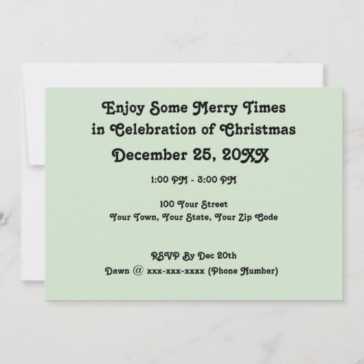 Nova the Golden Retriever Dog Kerstmis Uitnodiging (Achterkant)