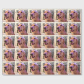 Nova the Golden Retriever - Wrapping Paper Roll Cadeaupapier (Vlak)