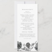 NOVA Til Death Gothic Skull Trouwprogramma Kaart (Achterkant)