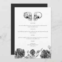 NOVA Til Death Gotische Schedel Bruiloft Menu