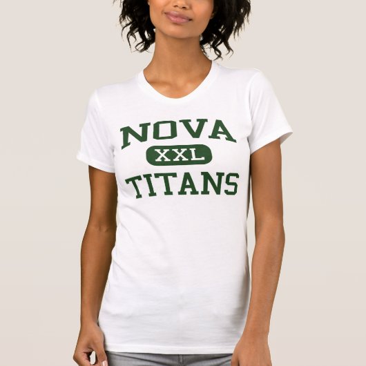 Nova - Titans - Nova High School - Davie Florida T-shirt (Voorkant)