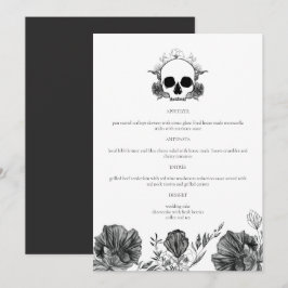 NOVA Tot de Dood Vintage Gothische Schedel Diner M Menu