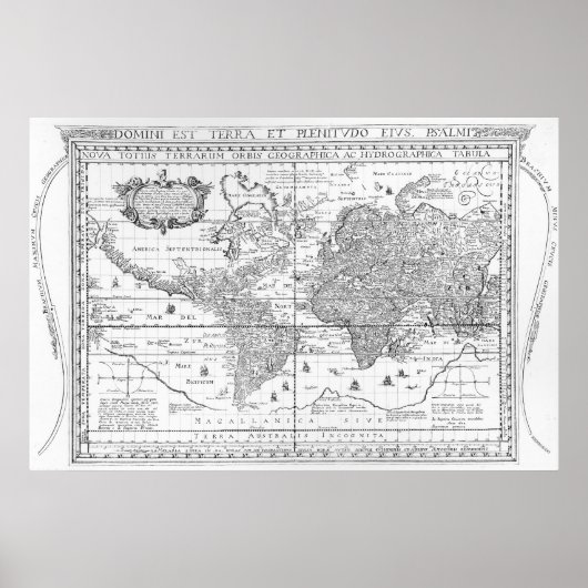 Nova Totius Terrarum Orbis Poster (Voorkant)