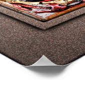 Nova Totius Terrarum Orbis van Henricus Hondius II Poster (Hoek)