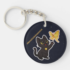 #NovaCatAdventures and Lunar Moth Frolics Sleutelhanger