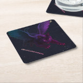 #NovaCatAdventures winged v2 Paper Coaster Kartonnen Onderzetters (Schuin)