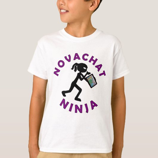 Novachat Ninja Kinder T-shirt (Voorkant)