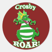 NovakDragonFinal Ronde Sticker (Voorkant)