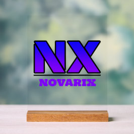 Novarix Acrylschild Logo Acryl Bord