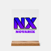 Novarix Acrylschild Logo Acryl Bord (Voorkant)