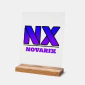 Novarix Acrylschild Logo Acryl Bord (Hoek)