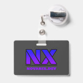 Novarix Schlüsselanhänger Badge (Back with Retractable)