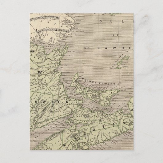 NovaScotia, New Brunswick Briefkaart (Voorkant)