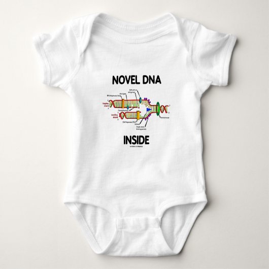 Novel DNA Inside (Humor voor moleculaire biologie) Romper (Voorkant)