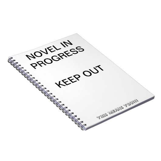 Novel in Progress-White Notitieboek (Rechterzijde)