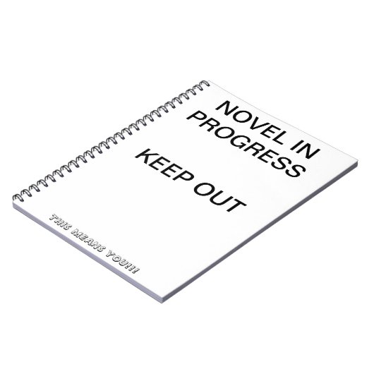 Novel in Progress-White Notitieboek (Linkerzijde)