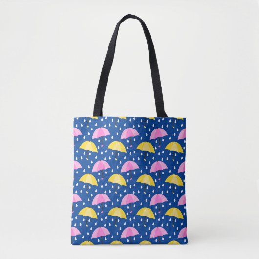 Novel Umbrella en Raindrops Tote Bag (Voorkant)