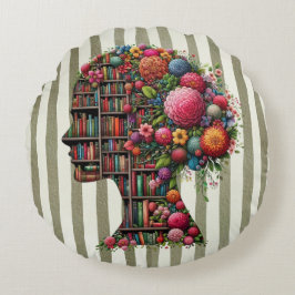 Novels Are My Sanctuary for Bookish Rond Kussen