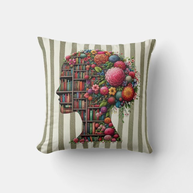 Novels Are My Sanctuary for Bookish Square Kussen (Voorkant)