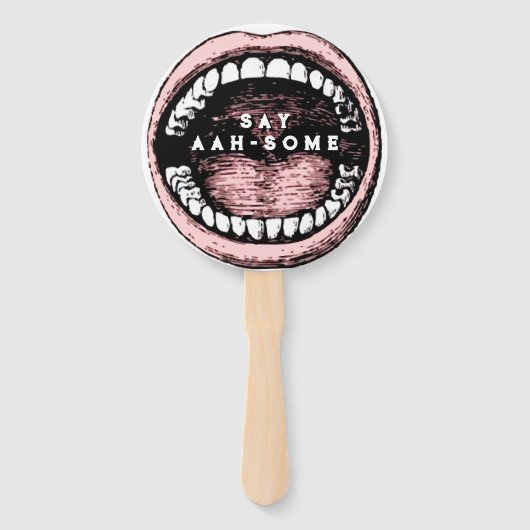 Novelty Afstuderen van de tandheelkunde Handwaaier (Achterkant)