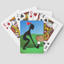 Novelty Alien Golf Classic Pspeelkaarten