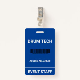 Novelty Back Stage Pass ID-badge Badge