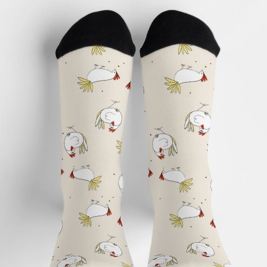 Novelty Barnyard Chickens Sokken (Top)