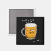 Novelty Beer Monster Koelkast Magnet (Voorkant / Achterkant)