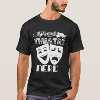 Novelty Certified Theatre Nerd T-Shirt met lange m