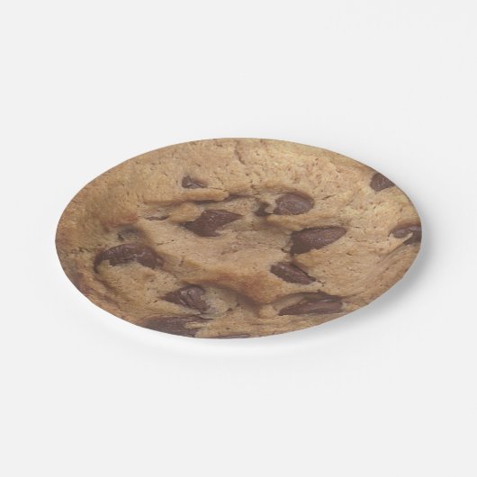 Novelty Chocolate Chip Cookie Papieren Bordje (Gekanteld)