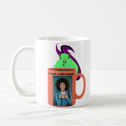 Novelty Coffee Mok met eekhoorn (Links)