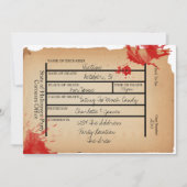 Novelty Coranders Toe Label Halloween Kaart (Voorkant)