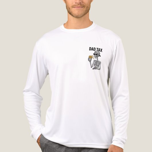 Novelty Dad tax  gift for dad's  Tri-Blend Shirt (Voorkant volledig)