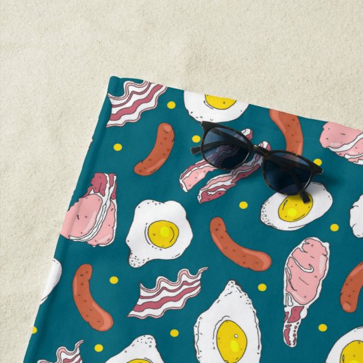 Novelty Eggs Bacon Sausage Fried Breakfast Chef Strandlaken (In situ)