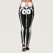 Novelty Fun Halloween Skeleton Legs Leggings (Achterkant)