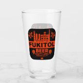 Novelty Funny Bier Label Glas (Achterkant)