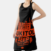 Novelty Funny Bier Label Schort (Insitu)