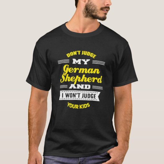Novelty German Shepherd T-shirt (Voorkant)