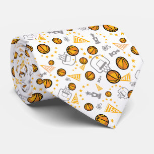 Novelty Golden Basketball Team Stropdas